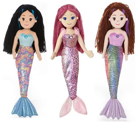 aurora mermaid plush dolls